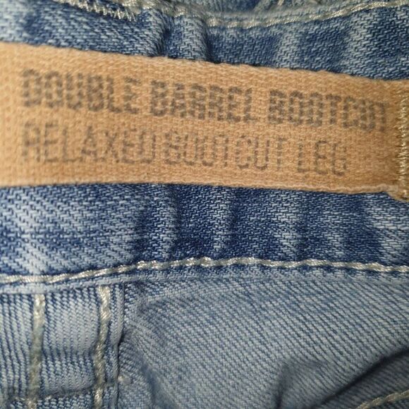 Rock & Roll Mens Denim Bootcut 33x39 Blue Jeans Double Barrel Cowboy Regular - Picture 7 of 8